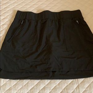 Black athletic skirt